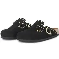 Birkenstock Low-Top Sneaker - Clogs Boston mit Nieten - Gr. 42 (EU) - in Schwarz - für Damen