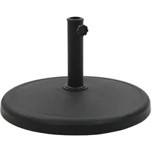 vidaXL Schirmständer Rund 19 kg Polyharz Schwarz