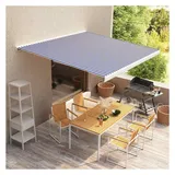 vidaXL Markisenbespannung Canvas 400 x 300 cm blau