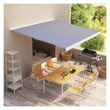 vidaXL Markisenbespannung Canvas 400 x 300 cm blau