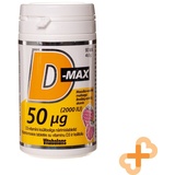 D-Max Vitamin D3 2000IU 50mcg 90 Kautabletten Himbeere Geschmack Ergänzung