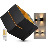SSC-LUXon KOURA Wandleuchte Innen schwarz mit Lichtschlitz - Wandlampe