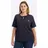 sheego Halbarmshirt T-Shirt Blau 48/50