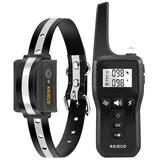 rojeco Elektrisches Antibellhalsband 1000 m Schwarz One Size