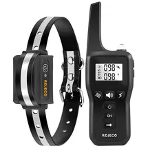 rojeco Elektrisches Antibellhalsband 1000 m Schwarz One Size