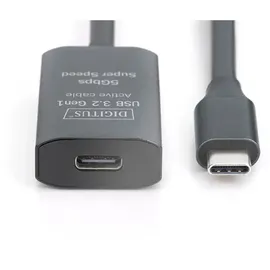 Digitus Aktives USB 3.2 Gen1 5G Verlängerungskabel, USB-C - USB-C, 5m