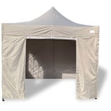 GRASEKAMP Faltpavillon Premium Line (3x3m + Seitenteile, grau)