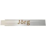 Heka Zollstock Jörg 2 m, weiß