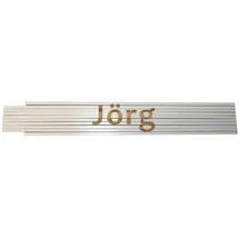 Heka Zollstock Jörg 2 m, weiß