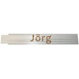Heka Zollstock Jörg 2 m, weiß