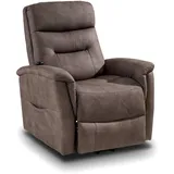 Femo Fernsehsessel FM-5202L Mikrofaser 82 x 159 x 90 cm Braun elektrisch