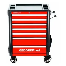 Gedore Werkstattwagen Stahl 1034x724x470 mm rot 7 Schubladen bestückt