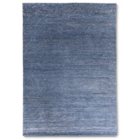 Teppich Silk Touch Relief 140x200 cm Viskose Blau 140 x 200