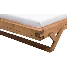 SalesFever Balkenbett 140 x 200 cm Beige