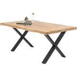 Esstisch Baumkantentisch Eiche massiv geölt 200 x 100 cm - TELMA - Die Möbelfundgrube - Naturbelassen