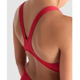 Arena Team Tech Solid Badeanzug Mädchen Swim-Tech Einfarbig - Red / White - 6-7 Jahre