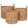 VCM Aufbewahrungskorb Set Krabi 3er natur 36 x 36 x 20 cm braun