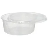 Papstar Verpackungsbecher mit Deckel 250 St. Transparent Ø 10,5 cm x 4,5 cm