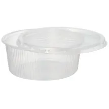Papstar Verpackungsbecher mit Deckel 250 St. Transparent Ø 10,5 cm x 4,5 cm