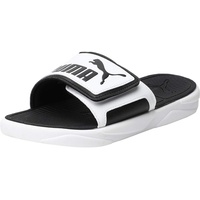 Puma Royalcat Comfort Slide Sandals, Puma White-Puma Black, 37 EU