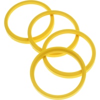 4X Zentrierringe 76,0 x 65,1 mm Hellgelb Felgen Ringe Made in Germany