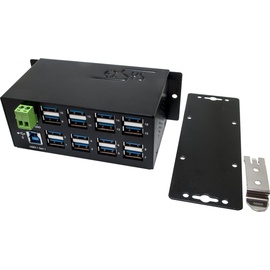 EXSYS EX-1113HMS 16xUSB 3.0/3.1 MetallHUB USB B), Dockingstation + USB Hub,
