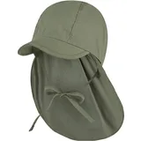 Sterntaler Schirmmütze mit Nackenschutz grün 49 cm