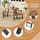 Costway Picknicktisch Set 4-tlg. Braun/Schwarz