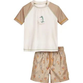Playshoes Jungen Zweiteiler Rash-Guard-Set, Wildtiere, 74-80