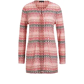 GOLDNER Langarm Spitzenjacke aus Jersey Koralle 19