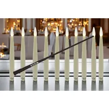 FHS International LED Kerzen schwebend 10 St. creme 12,5 cm