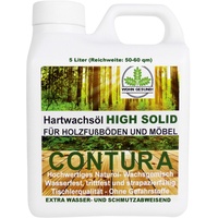 5 Liter Contura HARTWACHSÖL Premium High Solid Holzöl Parkettöl Fussbodenöl Möbelöl Wachs Holzwachs Farblos anfeuernd Hartöl Holzschutz