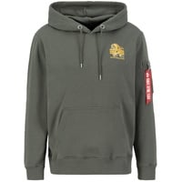 Alpha Industries Heritage Dragon Hoody stylischer Hoody für Herren Dark Olive