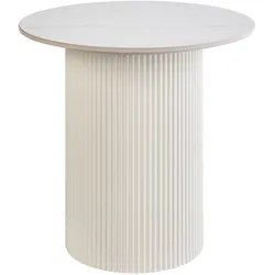 Beistelltisch Keramik Hellbeige LEONA