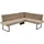 K+W Komfort & Wohnen Eckbank K+W KOMFORT & WOHNEN, beige (sahara), B:207cm H:87cm T:157cm, Sitzbänke, Eckbank, Polstereckbank in Spitzkissenoptik, Sitz und Rücken gesteppt