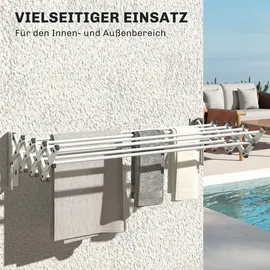 Homcom Wandtrockner 86 m silber