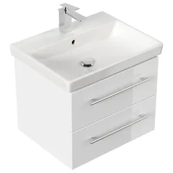 Badmöbel mit Villeroy & Boch Avento Waschbecken 60cm SoftClose weiss hochglanz