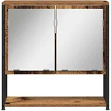 vidaXL Spiegelschrank Altholz 60 x 16 x 60 cm Holzwerkstoff