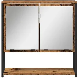 vidaXL Spiegelschrank Altholz 60 x 16 x 60 cm Holzwerkstoff