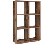 Vicco Raumteiler, stehendes Bücherregal, Antikholz, 72 x 107.8 cm,