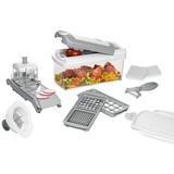 Genius Multischneider-Set 14 tlg. NICER DICER CHEF, Weiß - Grau - Kunststoff