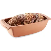 Römertopf Pane Kastenform aus Naturton, Terrakotta, 31,5 x 16 x 9,5 cm, 2 L, Brot- & Kuchenform mit glasierter Innenseite, für bis zu 1 kg Teig, backofen- & mikrowellengeeignet, spülmaschinenfest