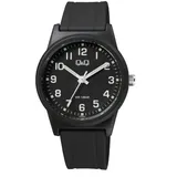 Q&Q VR35J027Y, Schwarz/Transparent, Armband, Schwarz/Transparent, Riemen