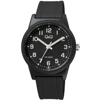Q&Q VR35J027Y, Schwarz/Transparent, Armband, Schwarz/Transparent, Riemen
