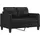 vidaXL 2-Sitzer-Sofa Schwarz 120 cm Kunstleder