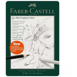 Faber-Castell 115220 Füller- & Stiftegeschenkset Graphitstift Metall-Box