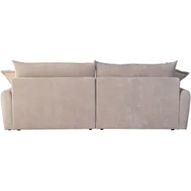 Home Affaire Ecksofa Finca XL L-Form 4 Zierkissen Braun