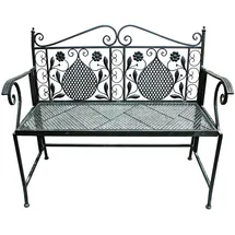 Parkbank 107 x 72 x 92 cm Braun