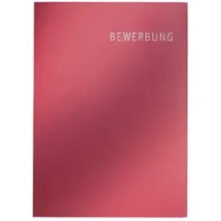 Bewerbungsmappe Exklusiv, A4, 3-teilig, Karton, bordeaux