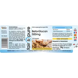 Fair & Pure Beta-Glucan Kapseln 1500 mg 120 St.